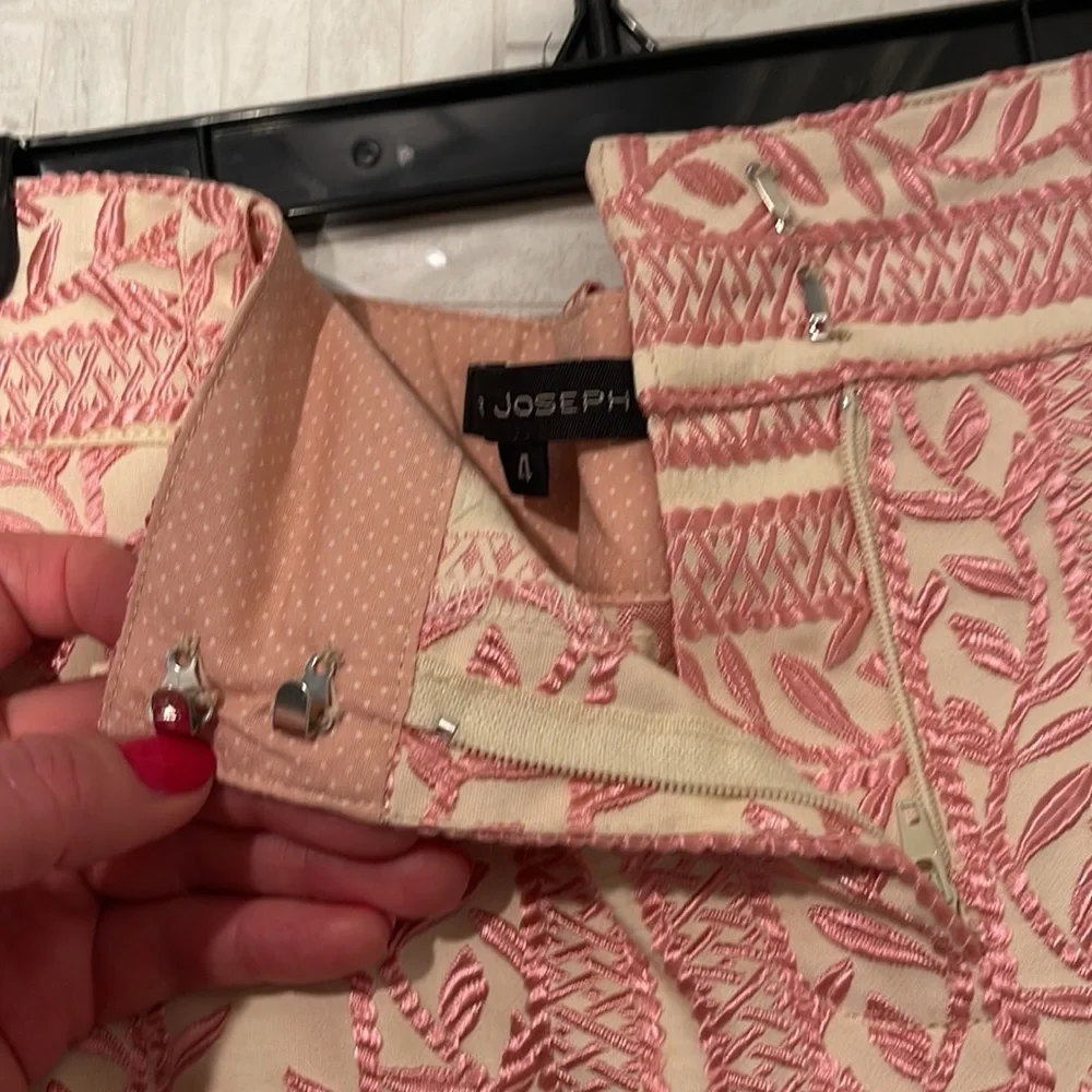 Pink and cream Mini Skirt, size 4